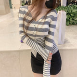 Women Long Sleeve Shirt Autumn Winter Assorted Colors V-neck Sweater Female Casual Long Sleeve