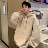 Men Hoodie Sweater Men's Hooded Spring Vintage Loose Hoodie Coat
