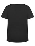 Plus Size Casual T-shirt, Women's Plus Cute