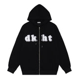 Men Hoodie Letter Print Sweatshirt Coat Men's Casual Long Sleeve Spring and Autumn
