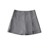 Women Skirt Women's Solid Color Stretch Skirt Short Culottes