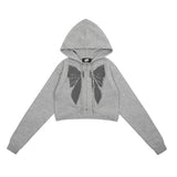 Women Sweater Hooded Knit Cardigan Girls Casual Spring and Autumn Sweater Coat