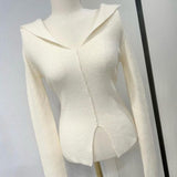 Women Long Sleeve Shirt V-neck Sweater Long Sleeve Autumn and Winter
