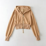 Women T-shirt Autumn Leisure Minimalist Hooded Sweater Women's Loose Long Sleeve