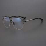 CHH Chrome Hearts Glasses Versatile Large Frame Pure Titanium Myopia Glasses Frame
