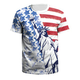 National Flag Day T Shirts Spring/Summer Independence Day Men's Sportswear Short Sleeve Printing