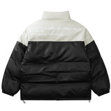 Men Cotton Mixed Jacket Coat Pattern Cotton Coat Jacket Men's Winter Loose Stitching Thickening