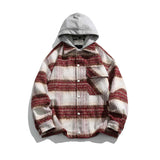 Unisex Jacket Autumn Retro Contrast Color Coat
