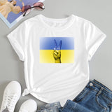 Ukraine Girl Clothes Jersey Ukrainian Flag Tshirt Women