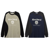 Men Long Sleeve Shirt Design Stitching Long Sleeve Bottoming T-shirt Men and Women Autumn