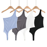 Women Camisole Summer Single-Shoulder Suspender Outerwear Crop-Top Spaghetti-Strap