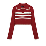 Women Sweater Women's Retro Casual Multicolor Short