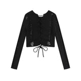 Women Sweater Girls' Loose Short Knitted Top