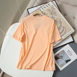 Women's T-Shirt Spring/Summer Loose-Fitting Pure Cotton Short Sleeves T-shirt Women's Simple