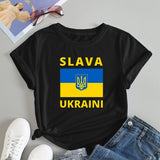Ukraine Girl Clothes Jersey Ukrainian Flag Tshirt Women