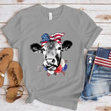Women's Independence Day T Shirt round Neck Short Sleeve T-shirt Women's Top