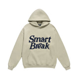 Men Fleece Lined Hoodie Autumn and Winter Embroidery Letter Hooded Sweater Men Oversize Loose Casual