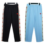 Palm Angle Pants Palm Angels Letter Embroidery XINGX Side Stripe Casual Trousers for Men and Women