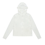 Women Sun Protection Shirt Loose Sunscreen Clothes Girls Summer Casual Hooded Cardigan Long Sleeve