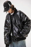 Unisex Sweater Winter Men's and Women's Cool Leather Cotton-Padded Coat