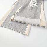 HS Sweatpants Patchwork Retro Puff Print Pure Cotton