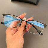 CHH Chrome Hearts Glasses Pure Titanium Ultra Light Retro Versatile Half Frame Business Myopia Glasses Frame