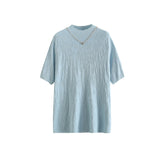 Women T-shirt Elbow Sleeve Sweater T-shirt for Women Spring and Summer