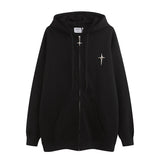 Men Hoodie Hooded Cardigan Sweater Coat