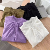 Women T-Shirt Spring and Autumn Puff Sleeve Women's Shirt Long Sleeve Top