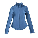 Women T-Shirt Bottoming Shirt Autumn Slim Fit Long-Sleeved T-shirt Top