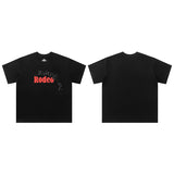 Travis Scott T-Shirt Travis Scott FW24 DAYS BEFORE RODEO Letter Print Short Sleeve