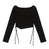 Women Long Sleeve T-shirt Short-Sleeved T-shirt Butterfly Print Girls Spring and Autumn