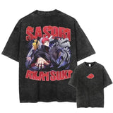Japanese Anime T-shirt Double Sided Cotton Harajuku