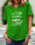 Women's Independence Day T Shirt Pattern Printed Short-Sleeved T-shirt