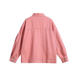 Unisex Jacket Autumn Pocket Decoration Denim Jacket Women's Clothing