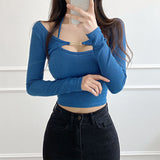 Women Long Sleeve Shirt Women's Short Top