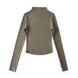 Women T-Shirt Bottoming Shirt Women Autumn and Winter Long Sleeve T-shirt