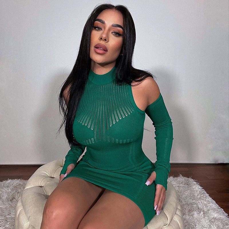 Women Desses round Neck Sweaters Dress