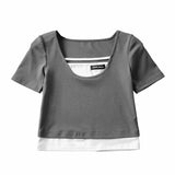 Women T-Shirt Short-Sleeved T-shirt Women's Top Design Vest