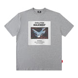 Men T Shirt Hip Hop Print Short Sleeve T-shirt Men and Women All-Matching Cotton