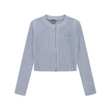 Women Sweater Cardigan Sweater Women's Autumn Long Sleeve Zipper Sweater