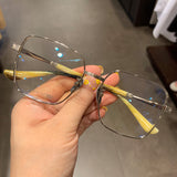 CHH Chrome Hearts Glasses Pure Titanium Square Ultra Light Myopia Glasses Frame