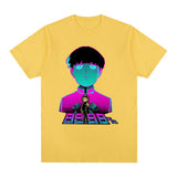 Mob Psycho 100 Vintage T-shirt Shigeo Kageyama Harajuku