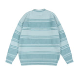 Women Sweater round Neck Sweater Loose Girls Autumn Stripes