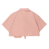 Women T-shirt Short Shirt Girls' Summer Decorative Short Sleeve Shirt
