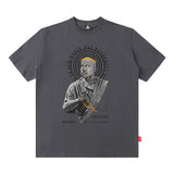 Men T Shirt Skull Graffiti Printing Short Sleeve T-shirt