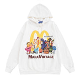 Men Hoodie Fun Cartoon Printed Hoodie