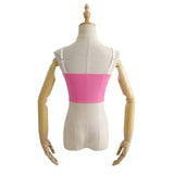 Women Camisole Elastic Curved Hem Backless Camisole