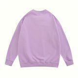 Men Hoodie Animal Lamb Oil Painting Printed Crew Neck Sweatshirt