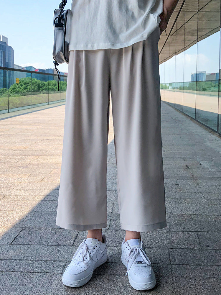 Men Sweatpants Men's Korean-Style Trendy Loose Straight Casual
